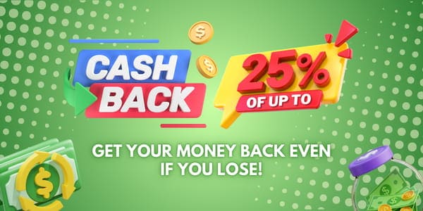 Promotional banner: one shared balance across slots, fishing, cards and live tables